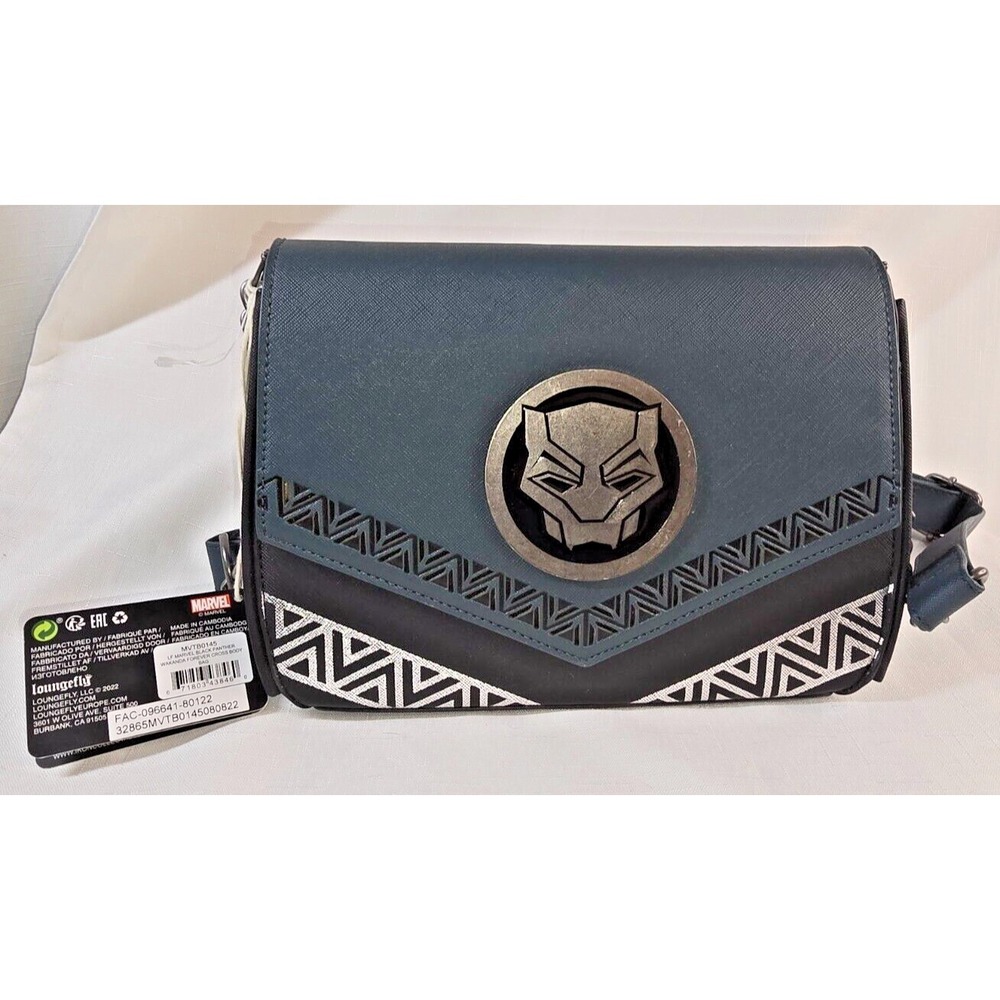 Loungefly Black Panther Wakanda Forever Crossbody Bag Purse Marvel Disney NWT